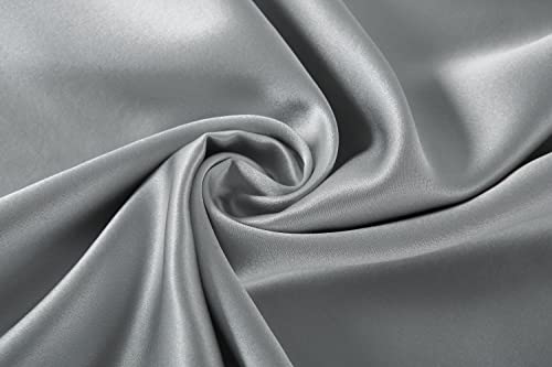 Lilymeche Concept | Highest Grade 6A 100% Pure Mulberry Real Silk Pillowcase | 22 Momme(Envelope) Good for Hair & Skin | 1PC in Luxury Gift Box (Slate Grey, Queen) Bundled with Silk Scrunchie
