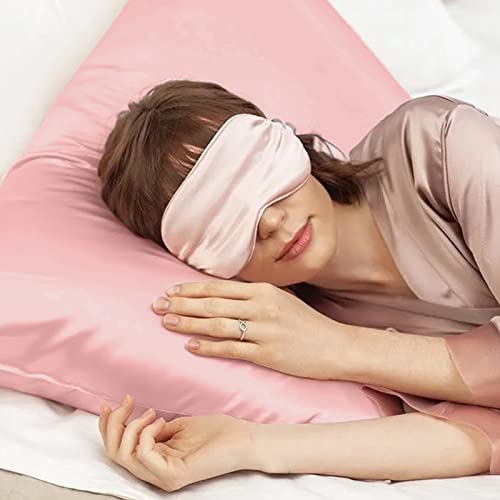Lilymeche Concept | Highest Grade 6A 100% Pure Mulberry Real Silk Pillowcase | 22 Momme(Envelope) Good for Hair & Skin | 1PC in Luxury Gift Box (Pink, Queen) Bundled with Silk Scrunchie